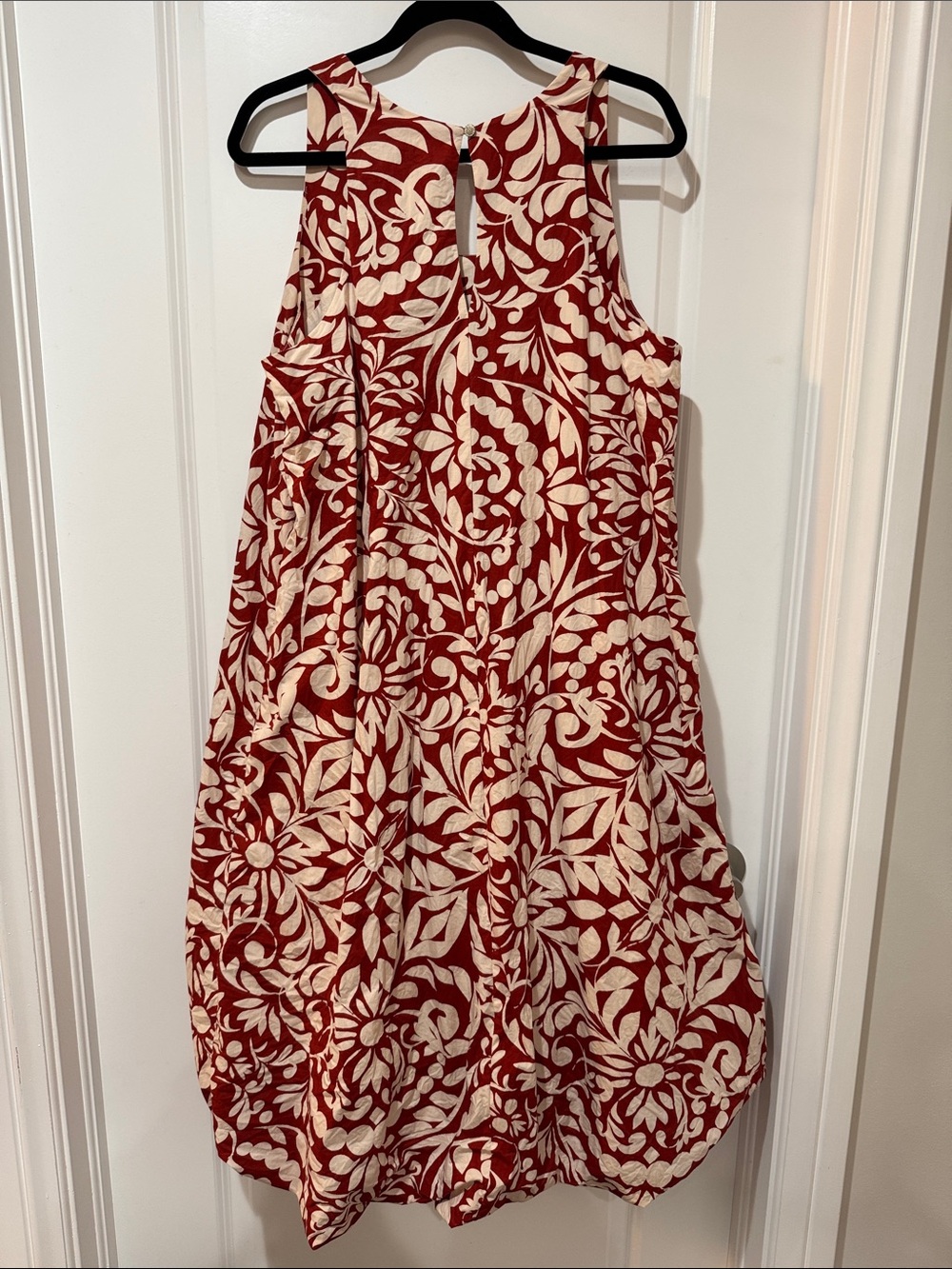 Maeve by Anthropologie Sienna/Cream High Low A line Midi Dress. Size XL - Picture 3 of 4